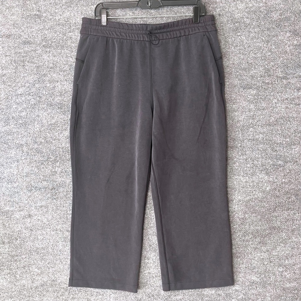 Lululemon Softstreme High-Rise Crop Pants Dark Grey LW6BZXS Size 12 Comfort